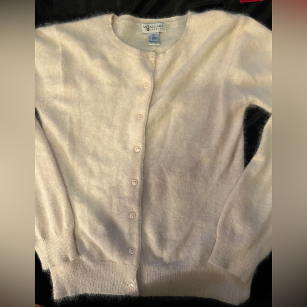 Reflections by Siegel vintage button down sweater SM